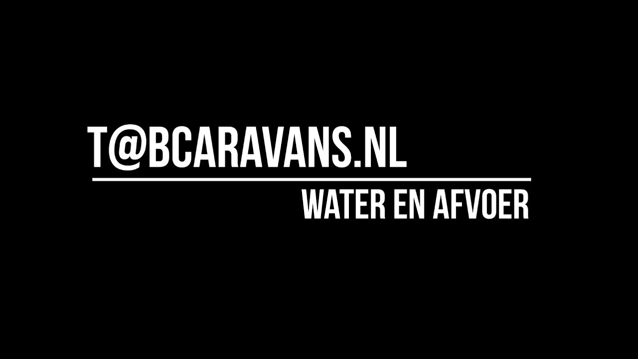 Water en afvoer T@B 320 Off Road Tabcaravans