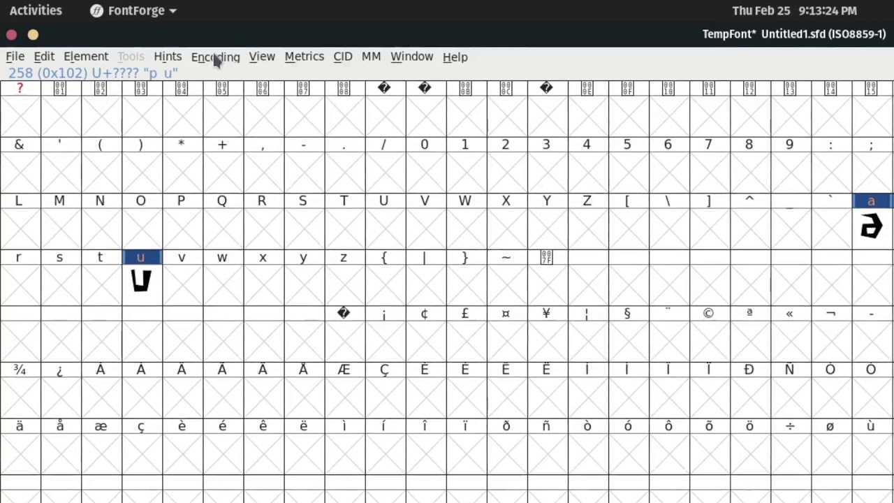 Fontforge Syllabary Tutorial for Conlangs