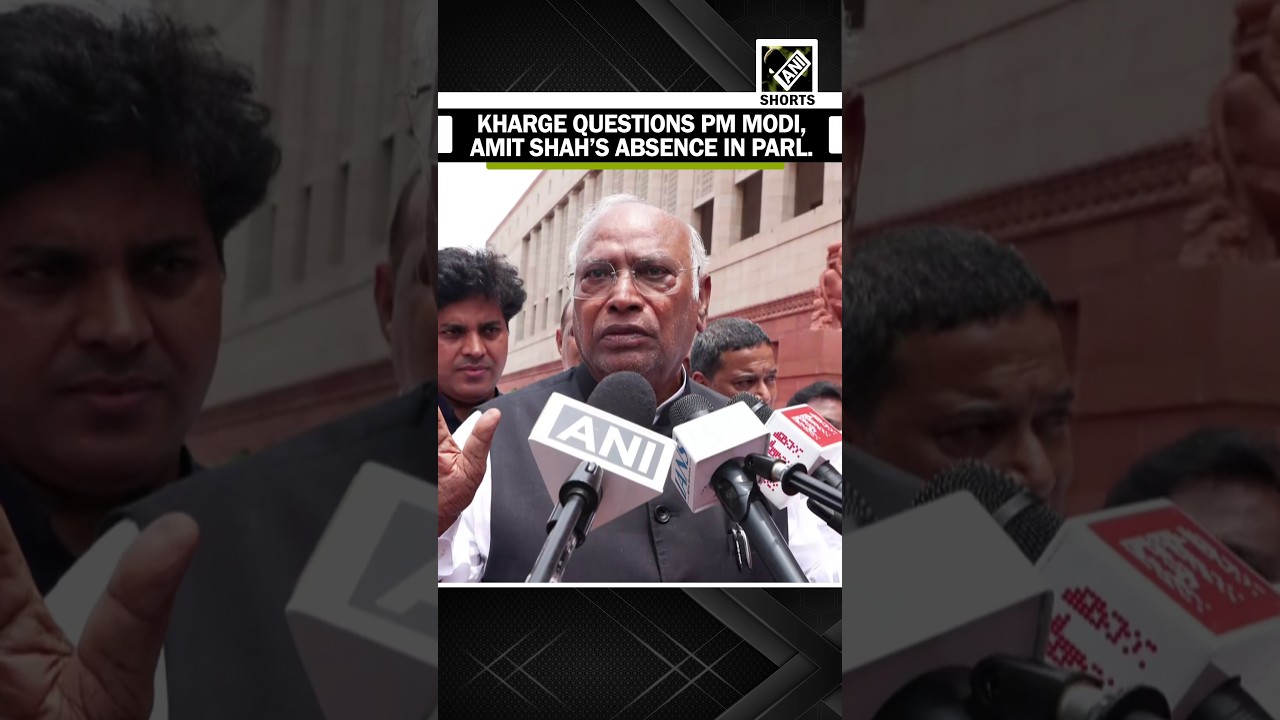 Congress' Kharge questions PM Modi, Amit Shah's absence from Parliament over paper leak debate