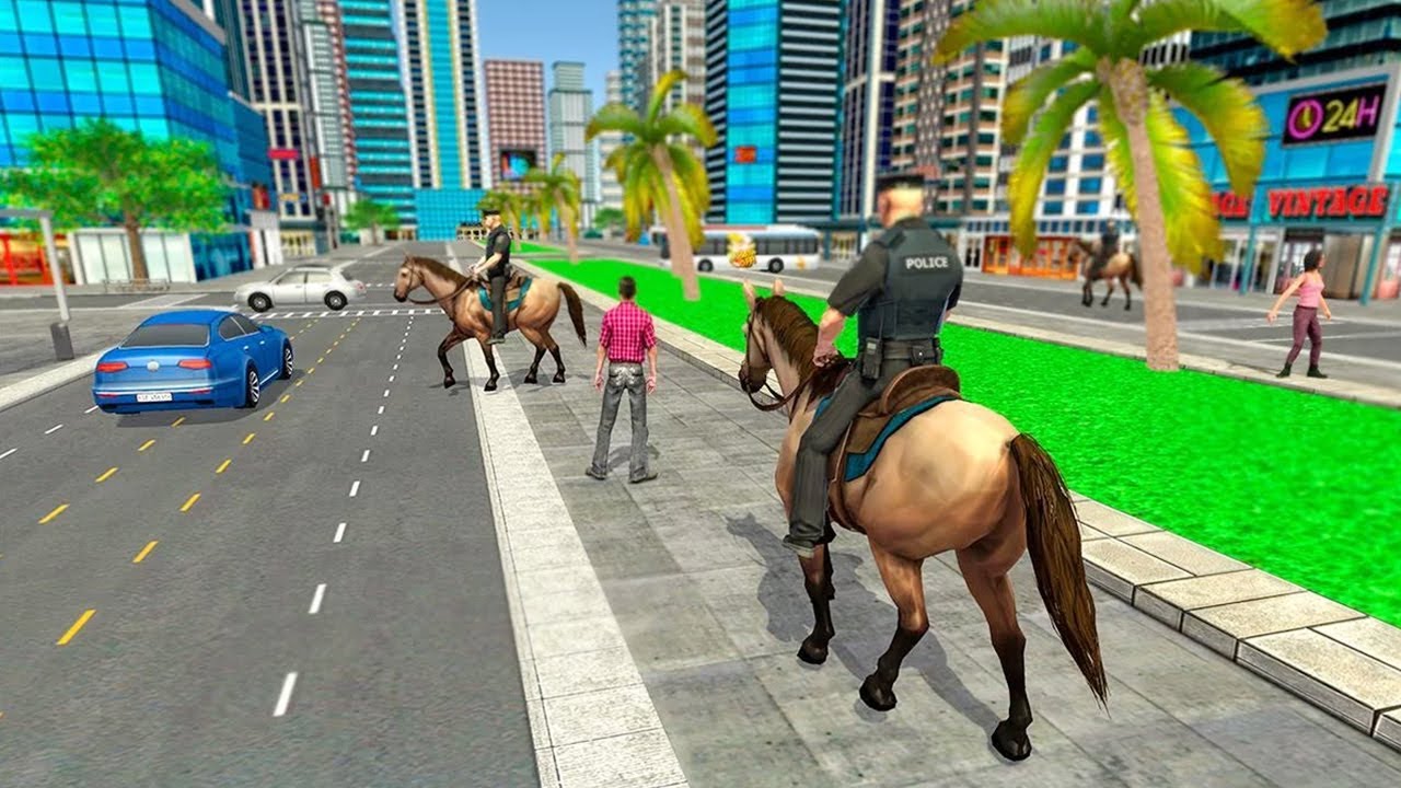 Mounted Police Horse Chase 3D (by MAS 3D STUDIO) Android Gameplay [HD]