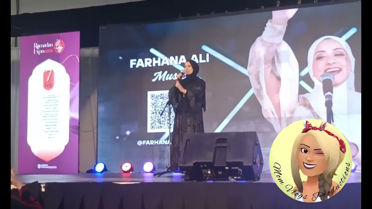 Farhana Ali performing her songs