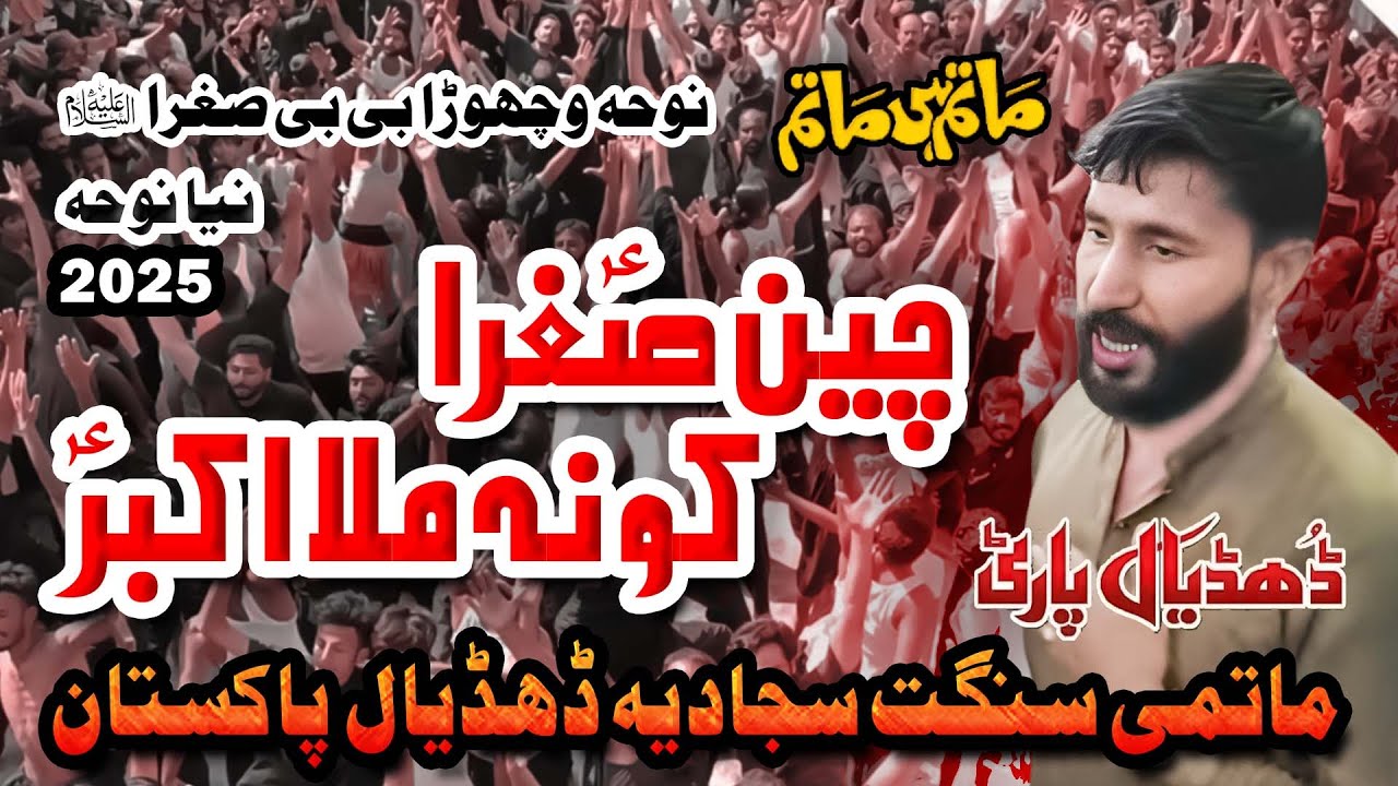 Dhudial Party New Noha 2025 | Chain Sughra Ko Na Mila Akbar a.s | Matmi Sangat Sajjadia Dhudial