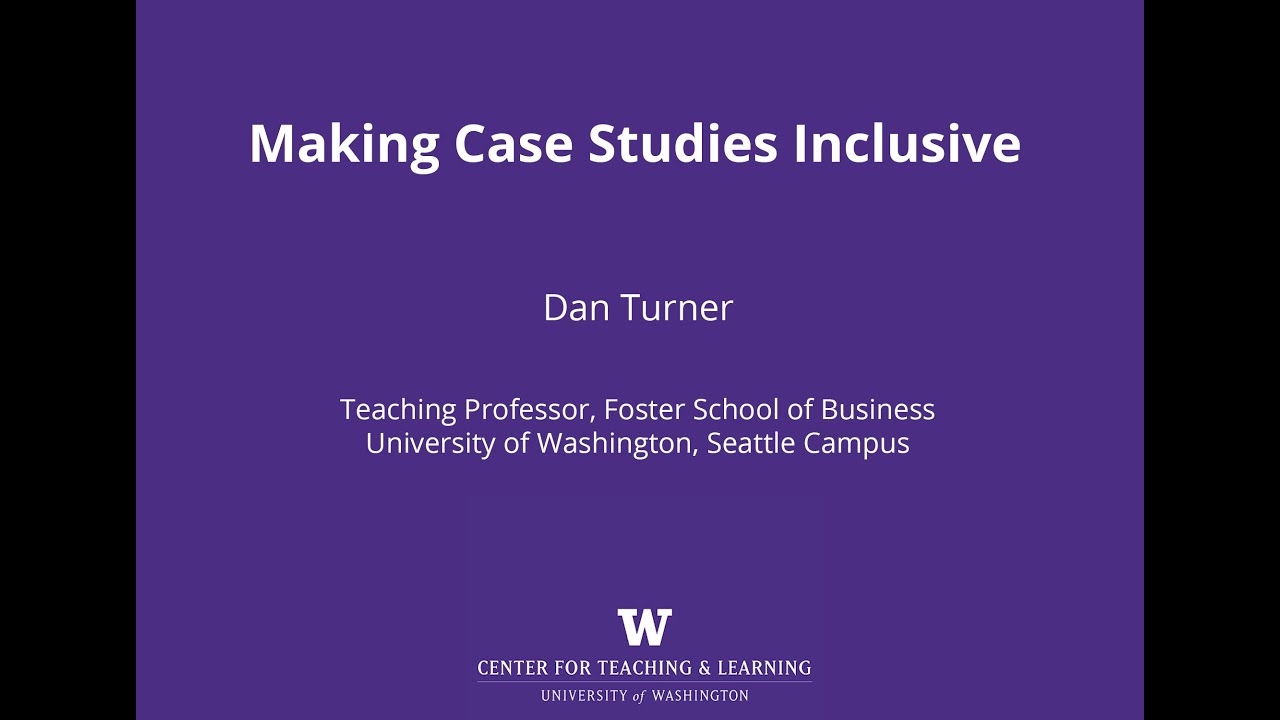 Making Case Studies Inclusive