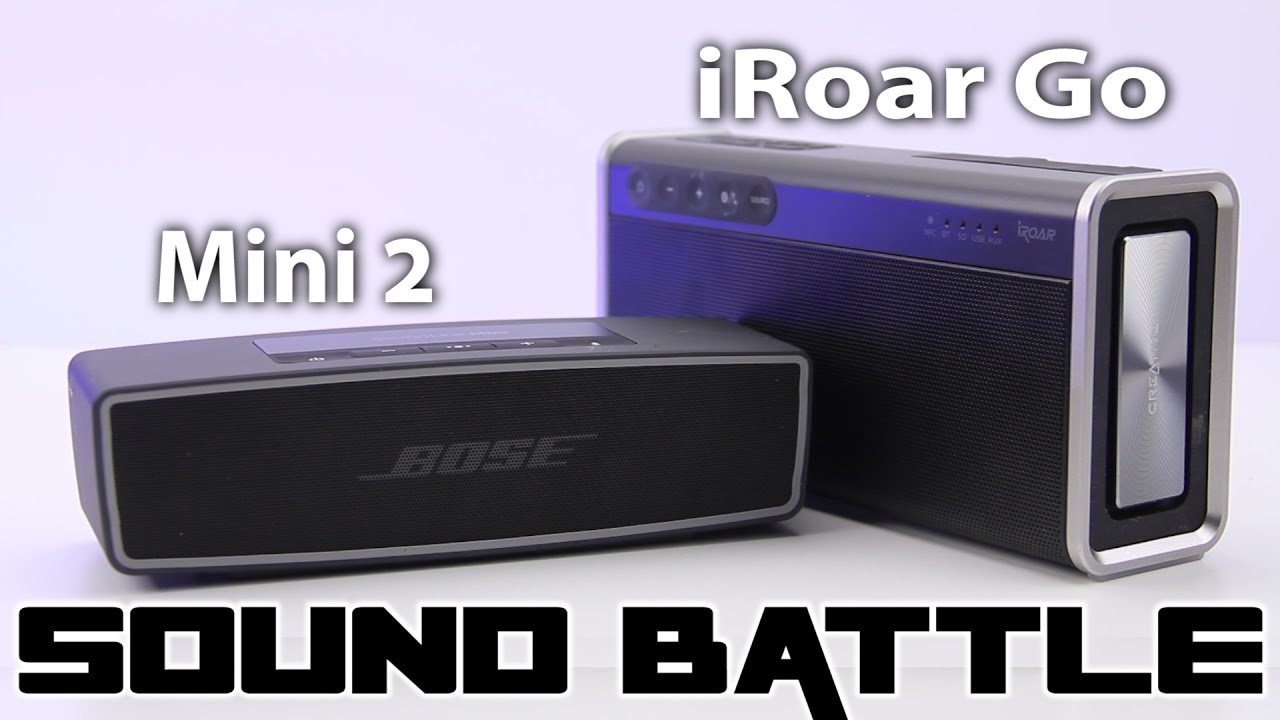 SoundBattle:Soundlink Mini 2 vs Creative iRoarGo -The real sound Comparison (Binaural recording)