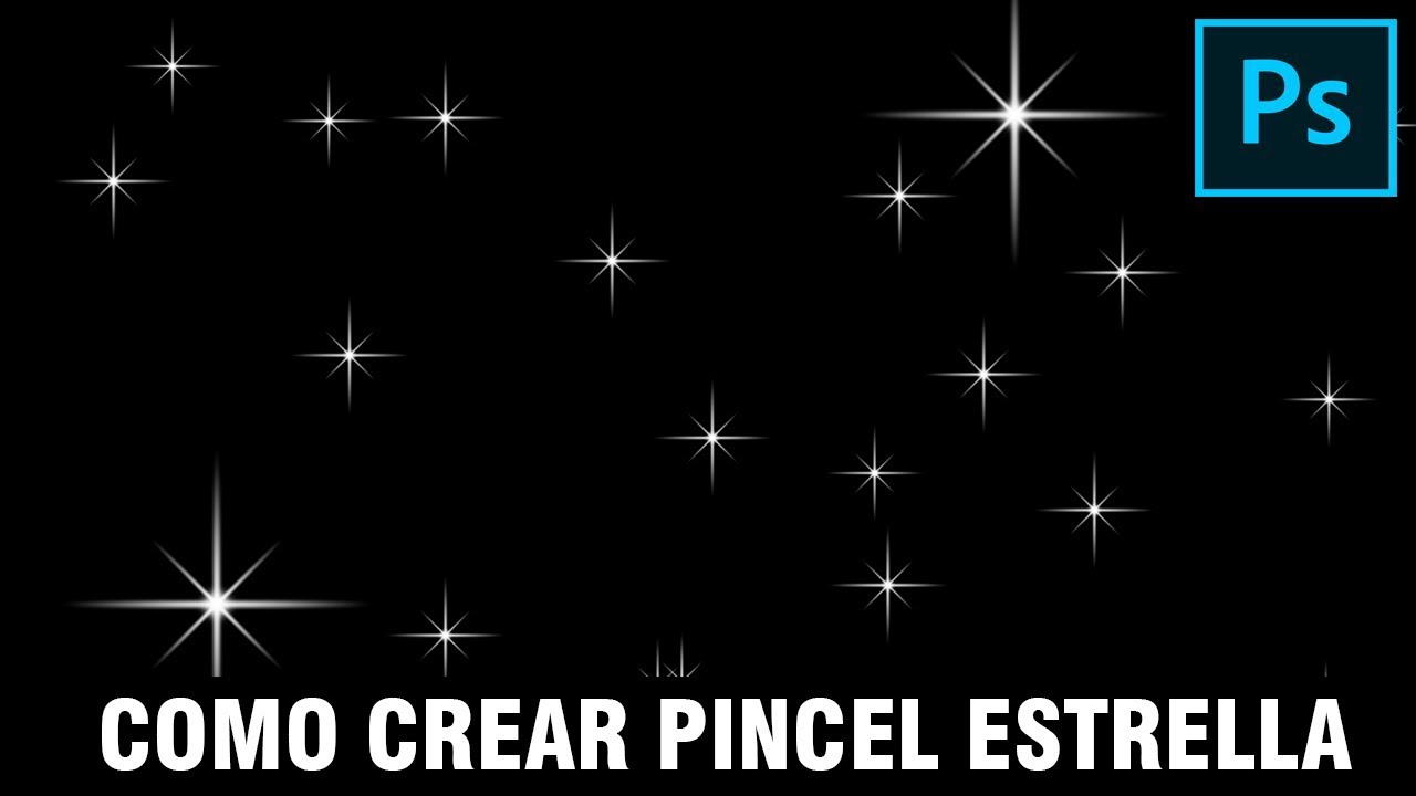 CREAR PINCEL ESTRELLA, UTILIZAR Y GUARDAR EN PHOTOSHOP TUTORIAL