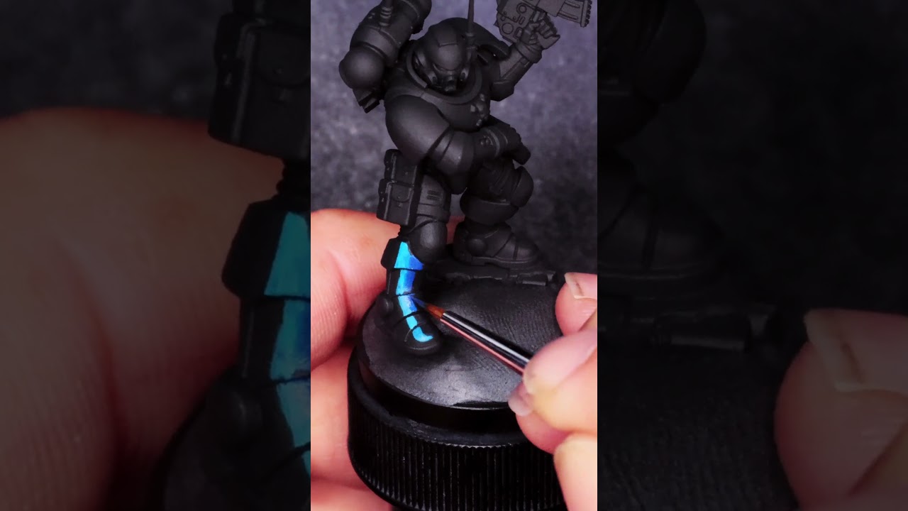 Неметаллический металл Warhammer #warhammer #warhammerpainting #nmm #40k #spacemarine #miniaturep...