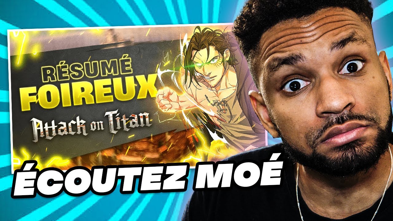 Je RÉAGIS au RÉSUMÉ FOIREUX : L'Attaque Des Titans | Saison Finale de CrazyBomb World