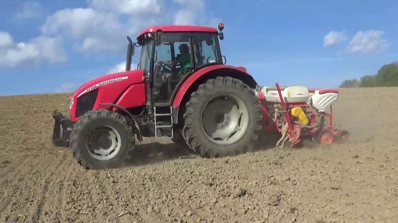 ekstremalny suchy siew kukurydzy 2018 zetor forrtera 115 i ozdoken