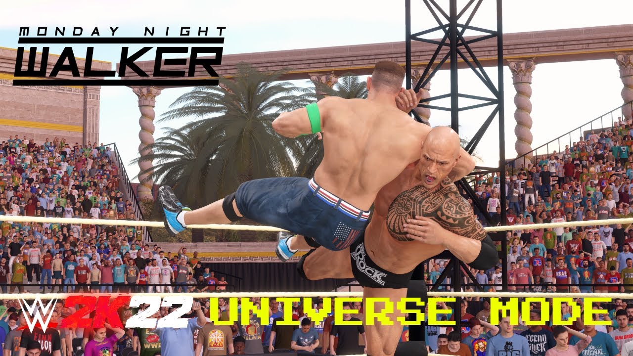 FIRST UNIVERSE MODE EPISODE IN 2K22 - WWE Monday Night Walker - Episode 116 - WWE 2K22 CUSTOM STORY