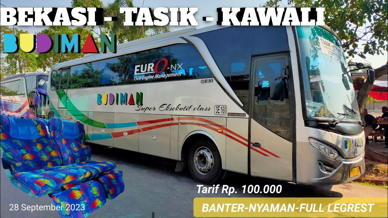 Trip Report Naik Bus Budiman 3E 160 Bekasi - Tasik - Kawali First Class Full Legrest
