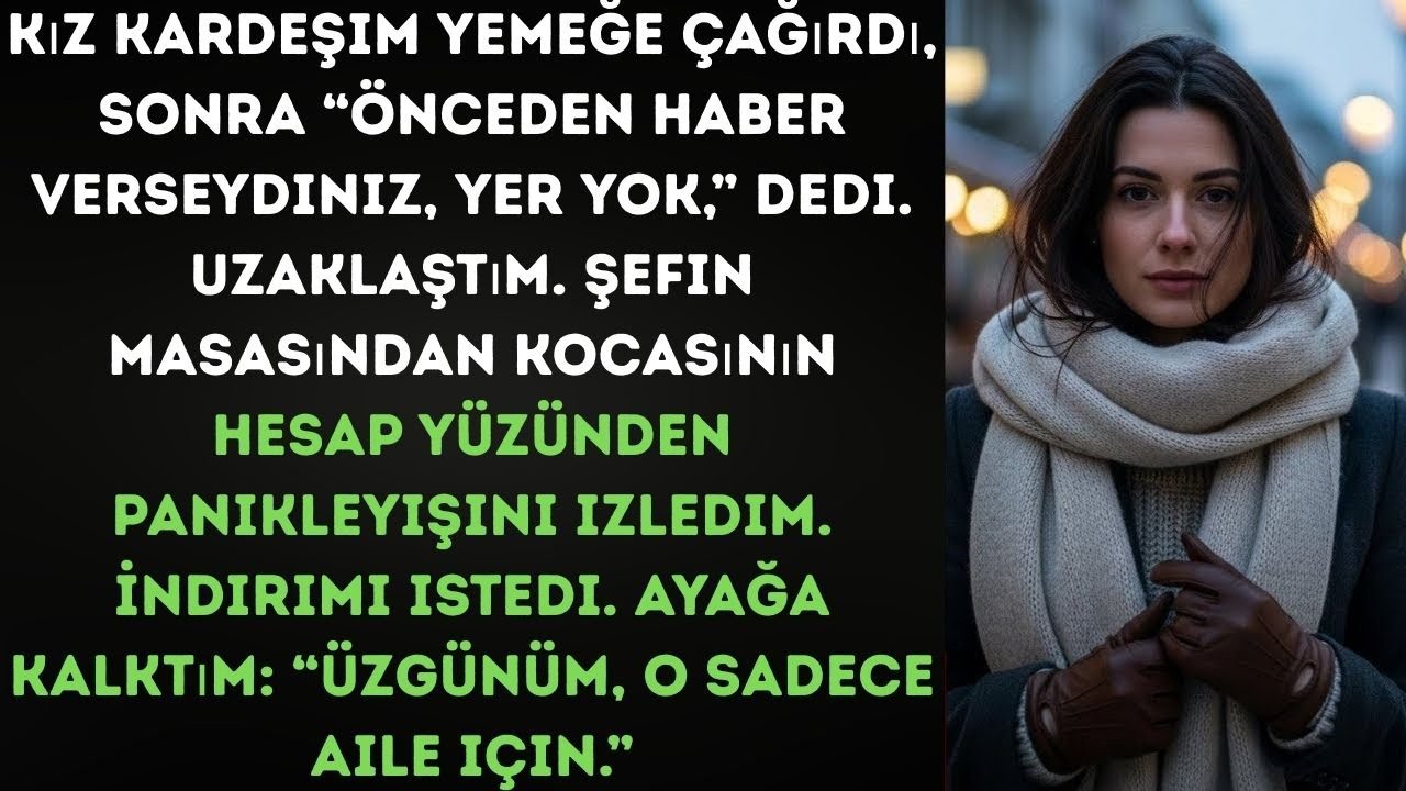 Kız Kardeşim “Size Yer Yok” Dedi — Sonra Kocasına “Üzgünüm, İndirim Sadece Aileye” Dedim