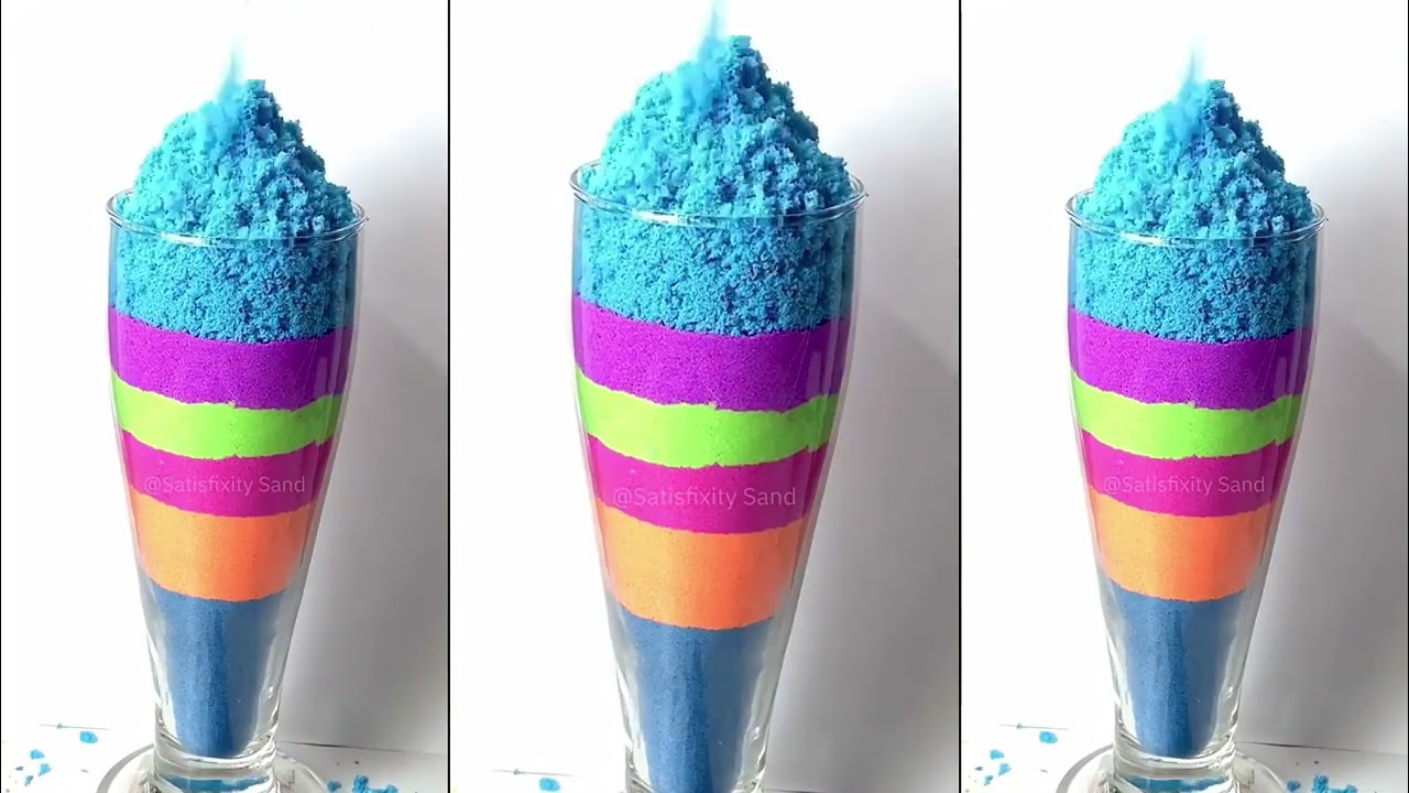 This Sand Stack Gets Sliced So Satisfyingly!