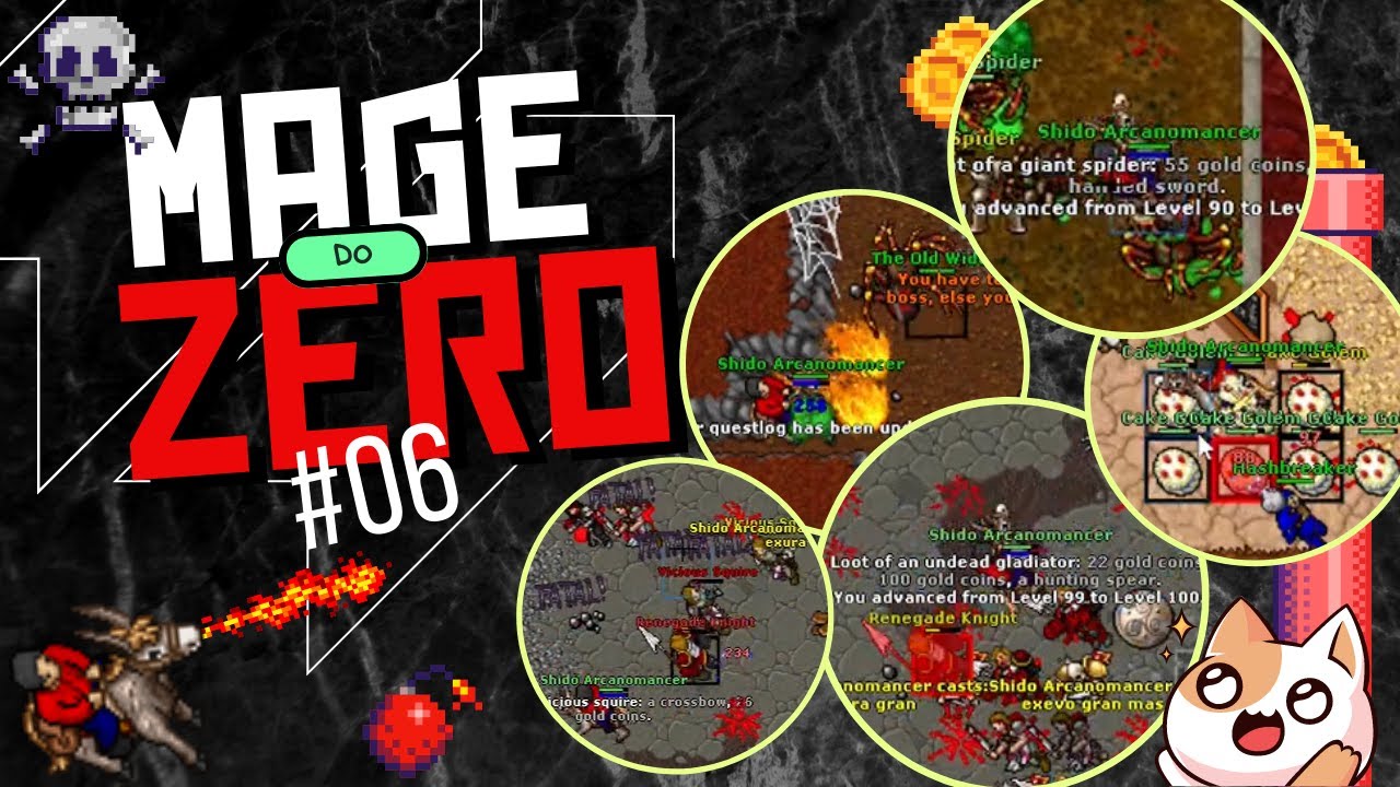 TIBIA : MAGE DO ZERO EP 06 - HUNT NO PORTAL DE THAIS 🧙&zwj;♂️💣
