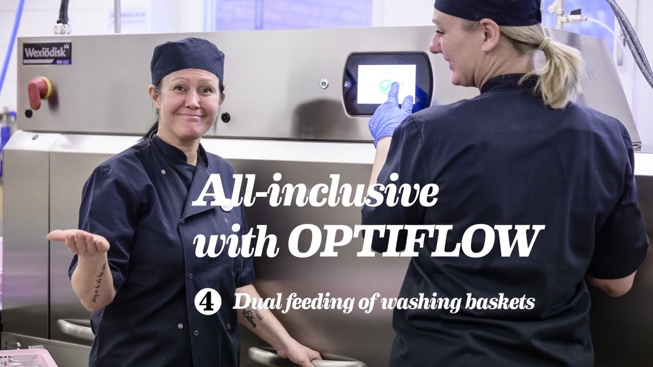 Wexiodisk OPTIFLOW Rack Conveyor Dishwashing Solution