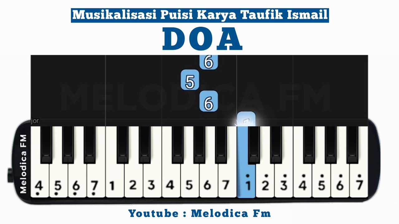 Musikalisasi Puisi Doa Karya Taufik Ismail | Easy Pianika Tutorial