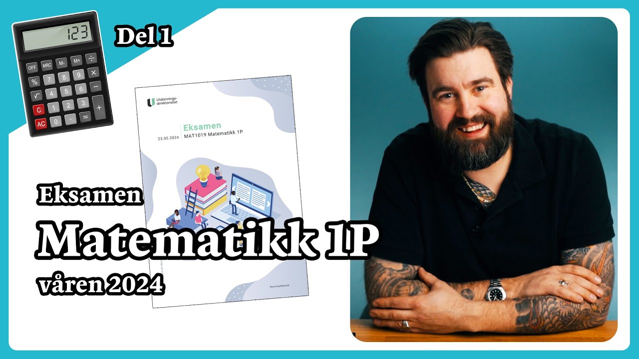 Eksamen matematikk 1P, våren 2024,  del 1