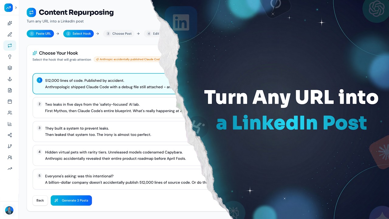 Turn Any URL into a LinkedIn Post | LinkedGrow