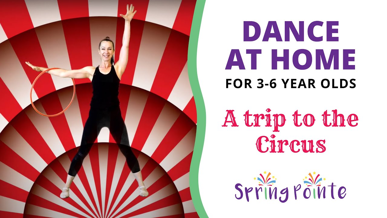 Dance Class For Kids | 8 Mins Creative Movement | Circus Themed