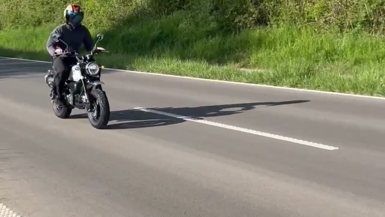 Honda Monkey 125. Pure Sound Stock vs Takegawa Normal Look Style