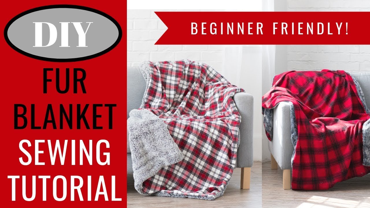 JOANN Faux Fur and Plaid Blanket Sewing Tutorial