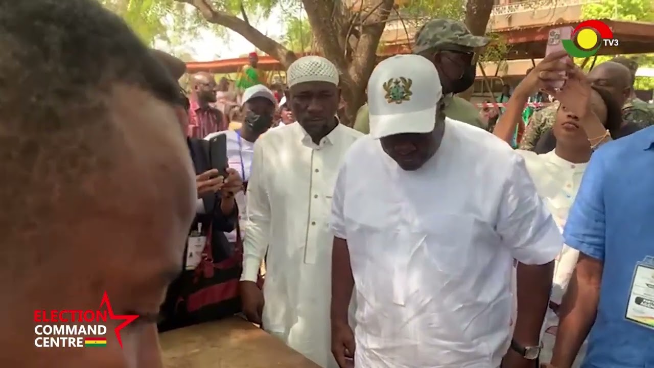 #Election2024: Former President John Mahama Votes in Bole-Bamboi, Confident of Victory