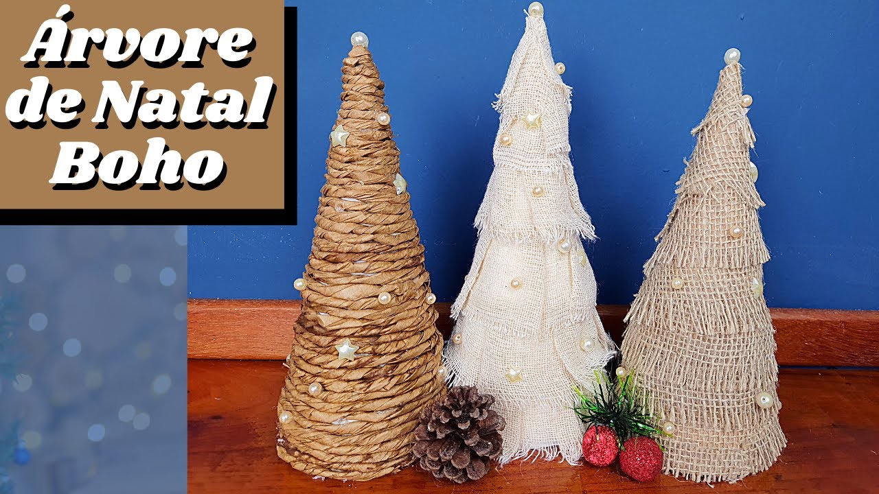 DIY Como Fazer uma linda &Agrave;rvore de Natal Estilo Boho