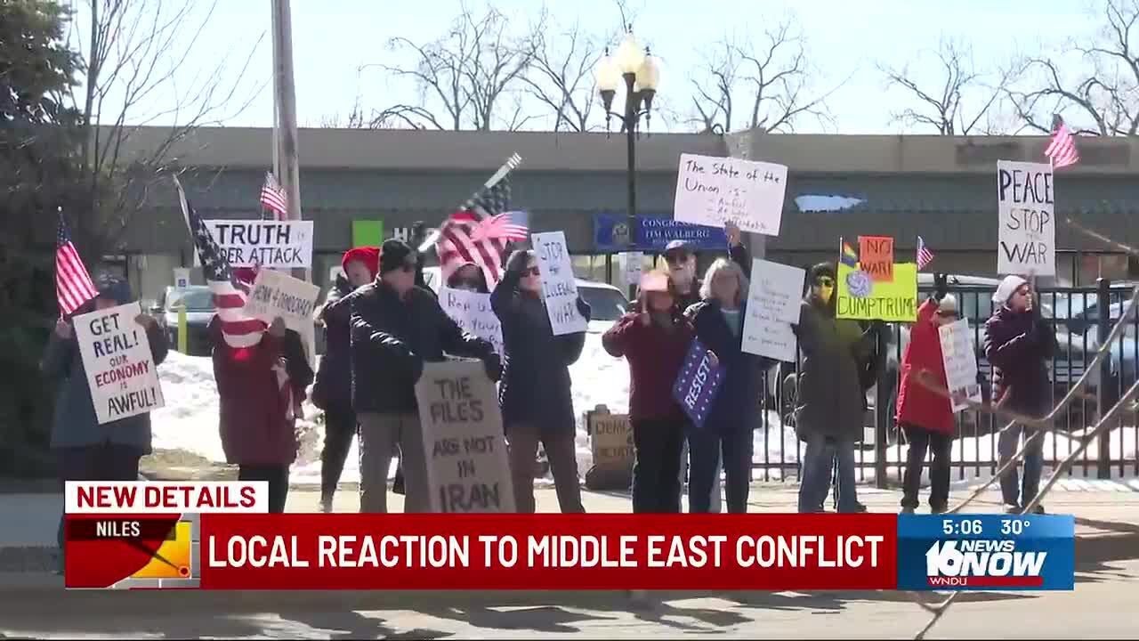 Protesters in Niles rally against Middle East conflict