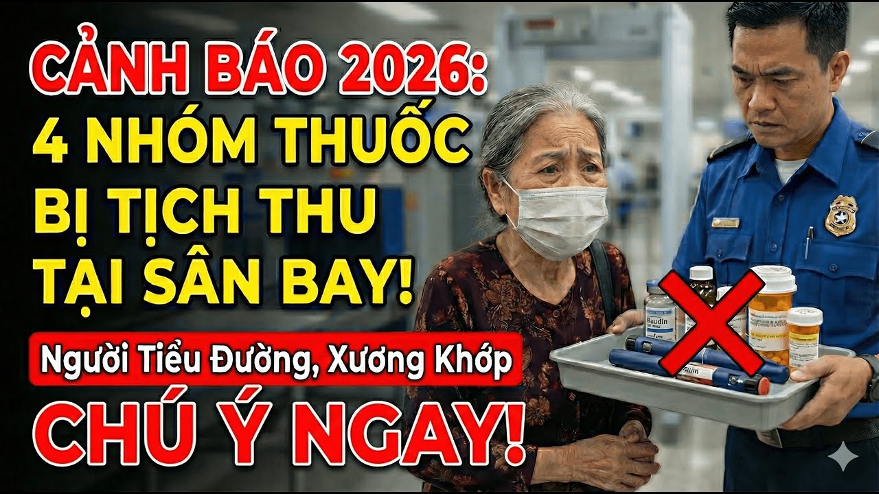 BÁO ĐỘNG ĐỎ: Đừng Mang Thuốc Theo Kiểu Này, An Ninh Sân Bay Sẽ Vứt Bỏ Ngay