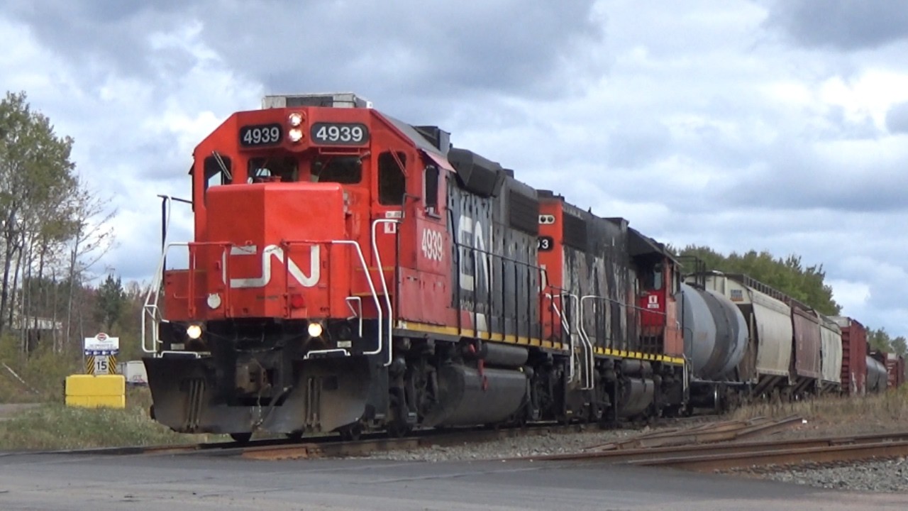 Local Tran CN 537 Working at the Caledonia Industrial Park on CN Humphrey Spur near Moncton, NB