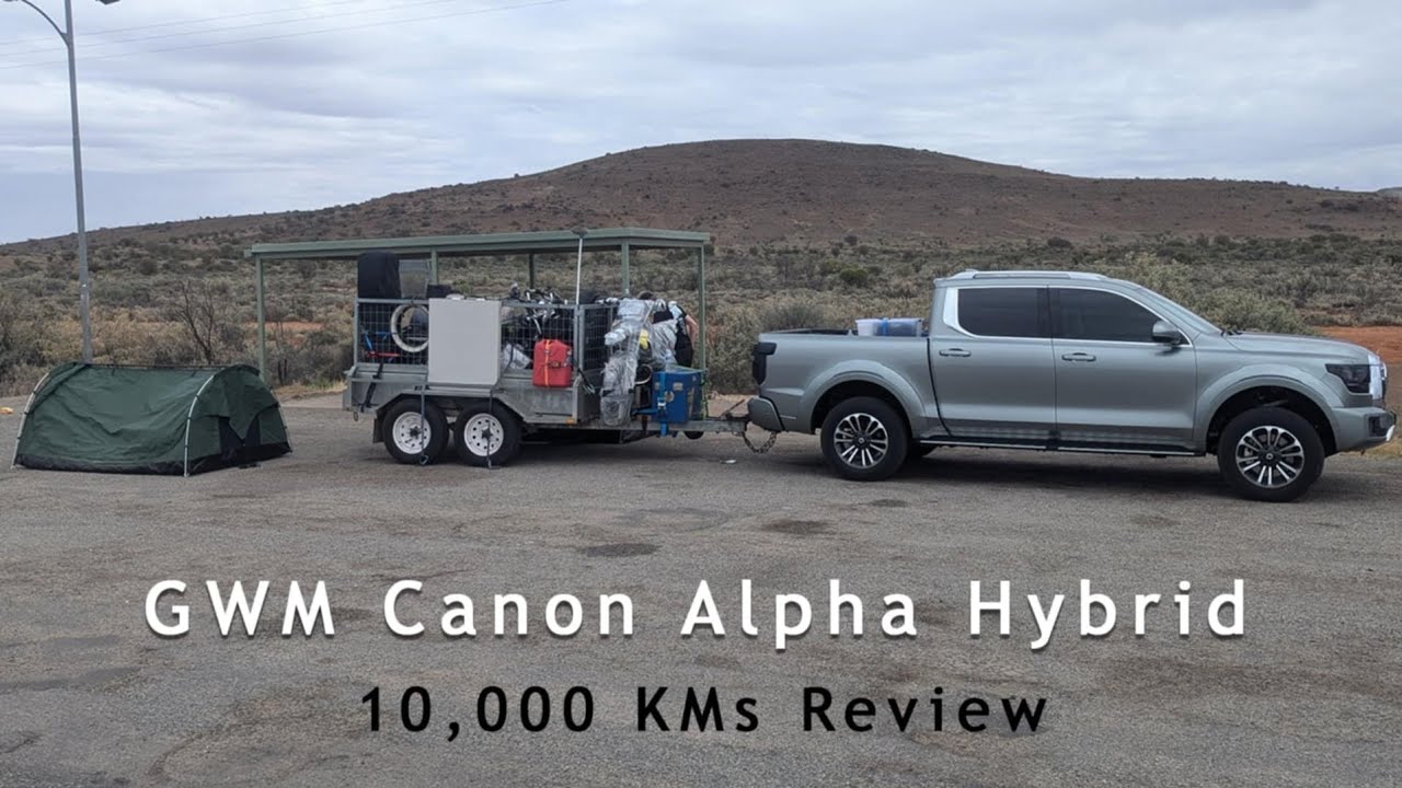 GWM CANNON ALPHA Hybrid Ultra. 10000km experience Perth to Brisbane towing 1.8T