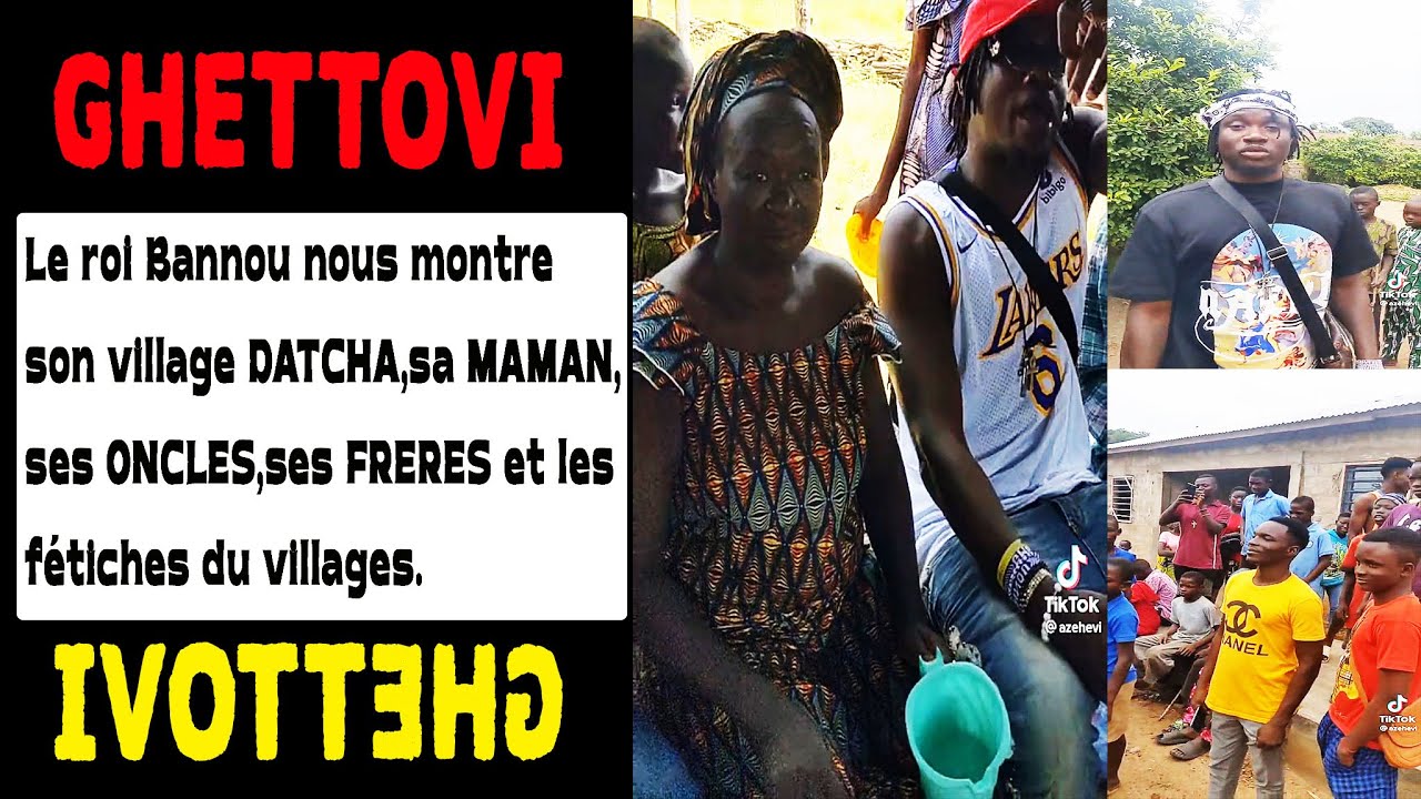GHETTOVI,roi des bannou se rend au village à DATCHA pour nous montrer sa famille.