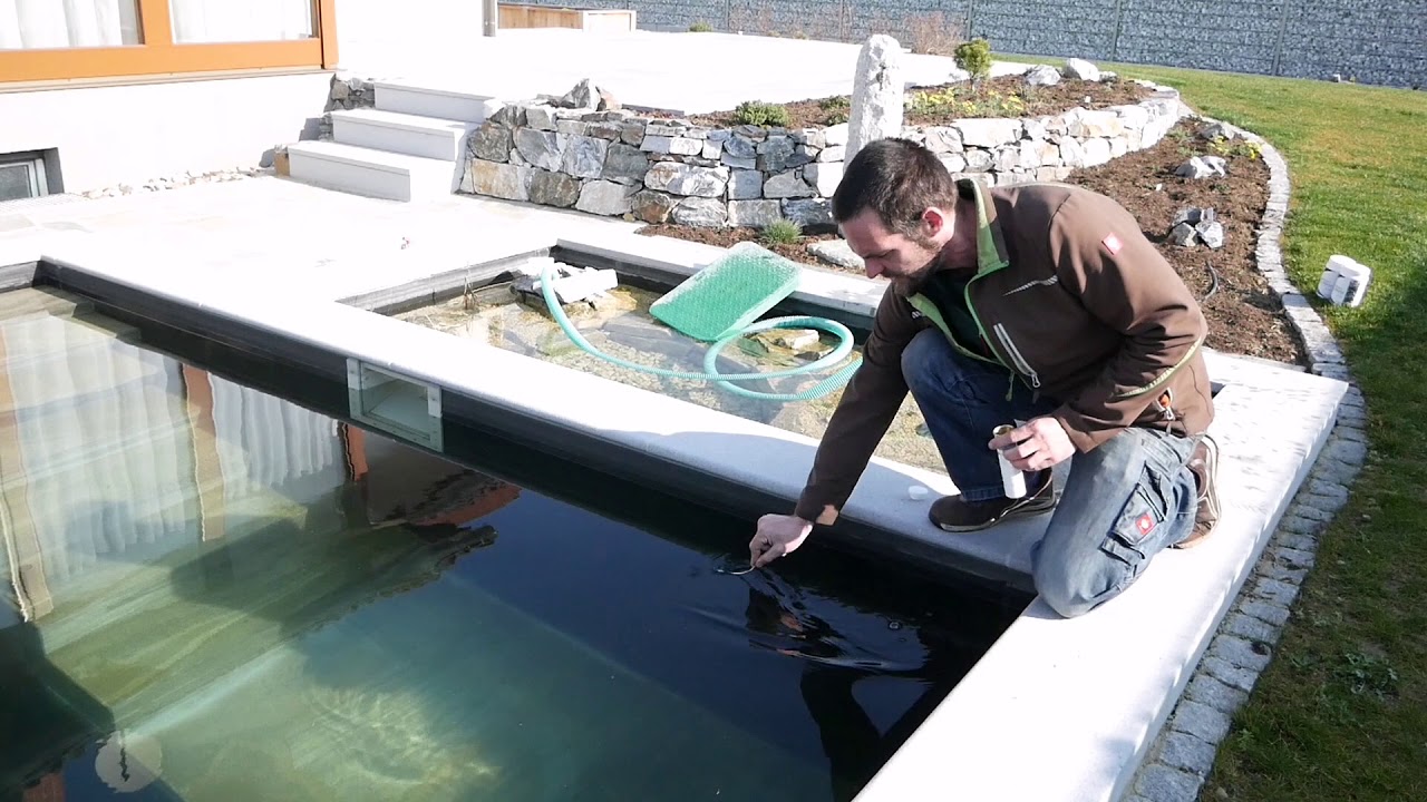 Inbetriebnahme des Hydrobalance Naturpoolfilter im Fr&uuml;hjahr