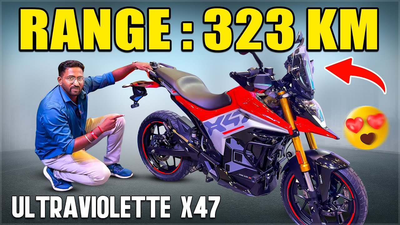 Ultraviolette X47 Full Review 🔥 India's First Radar EV Bike | 323km Range, 40hp, ADAS!