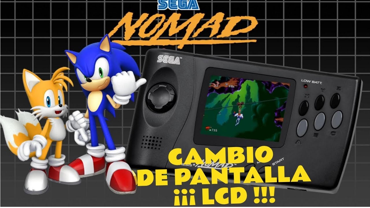 Sega Genesis Nomad - CAMBIO DE PANTALLA | LCD |(Sega Nomad Lcd Mod) Remoitrix