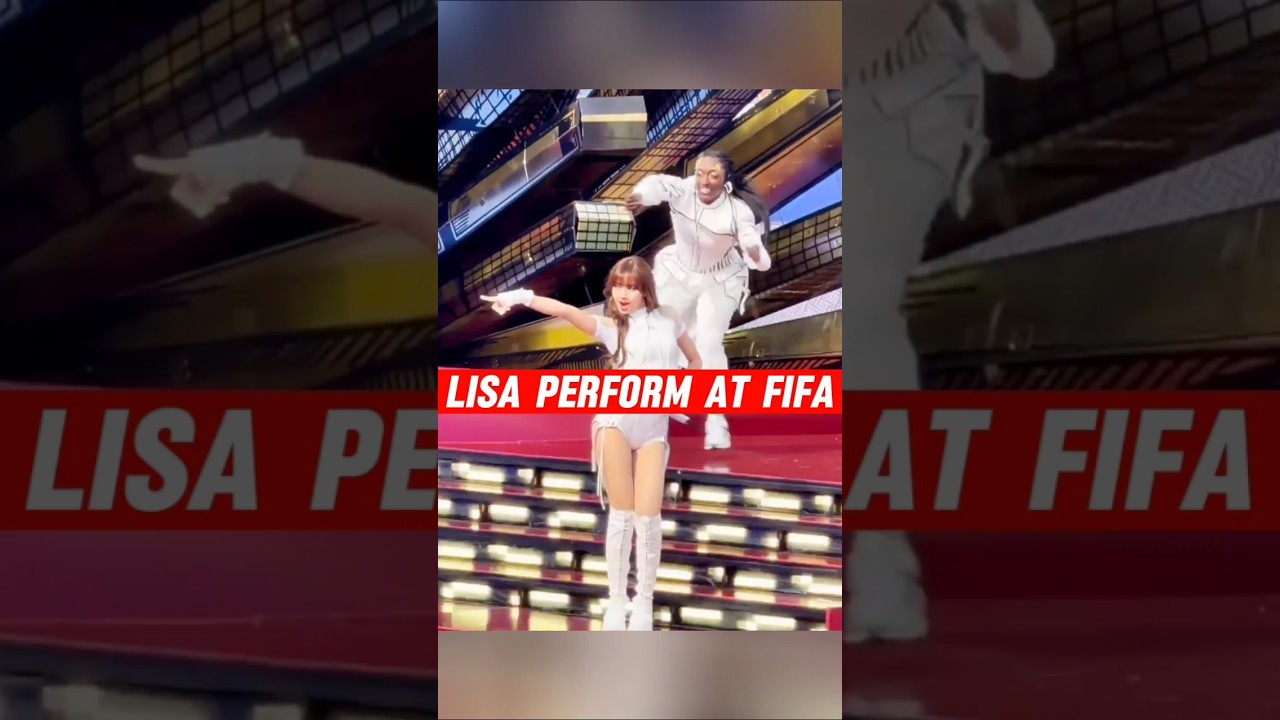 Выступление Lisa на ЧМ по футболу 2026 #fifaworldcup2026 #lisa #shorts #kpop