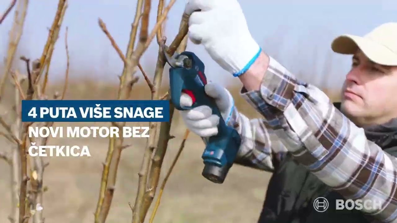Bosch ProPruner akumulatorske makaze za orezivanje 12V sa 2x3,0Ah - Koncar Elektro