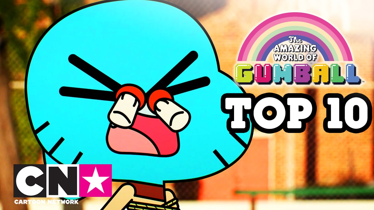 De Wonderlijke Wereld van Gumball | Top 10 van domste acties | Cartoon Network
