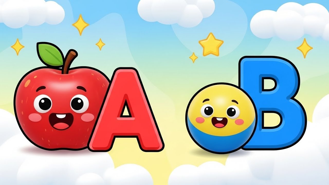 A for Apple 🍎 | B for Ball ⚽ | ABC Learning for Kids
