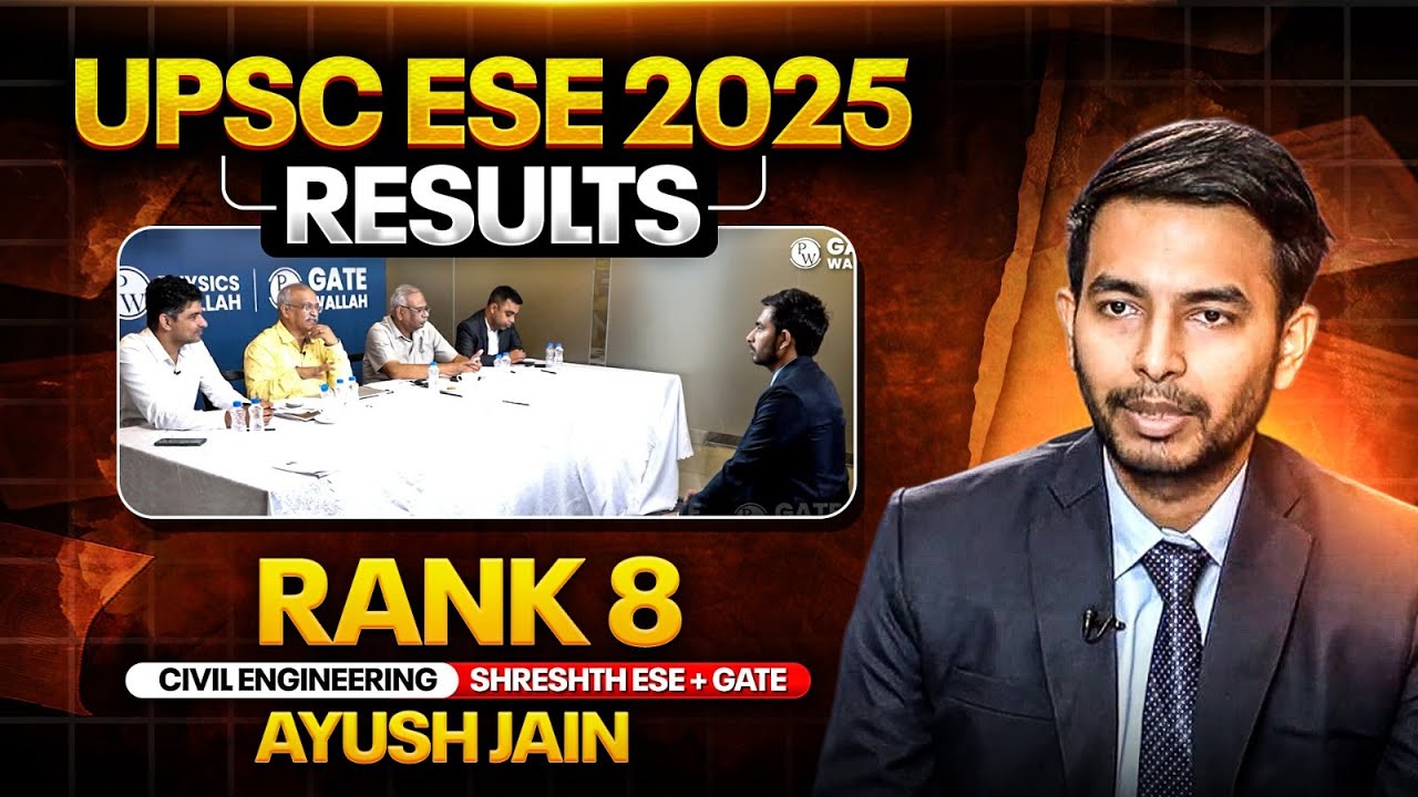 UPSC ESE Final Result 2025 | Meet Ayush Jain | ESE Rank 8 | IES Toppers Talk Program