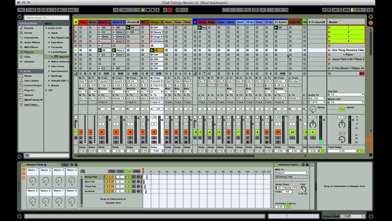 Switching Patches Gracefully in Ableton Live