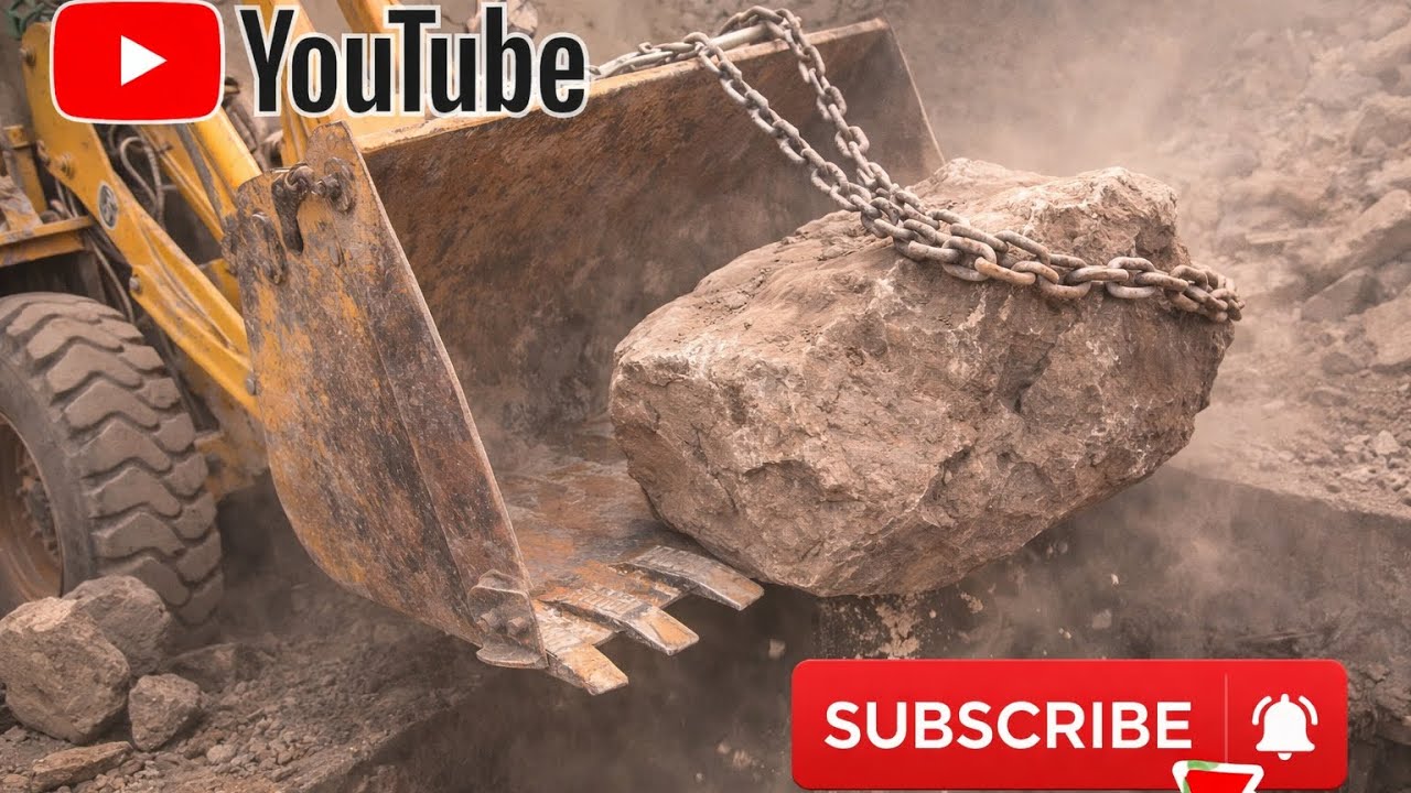 Stone Crusher Machine Working | Heavy Machinery Crushing Stone