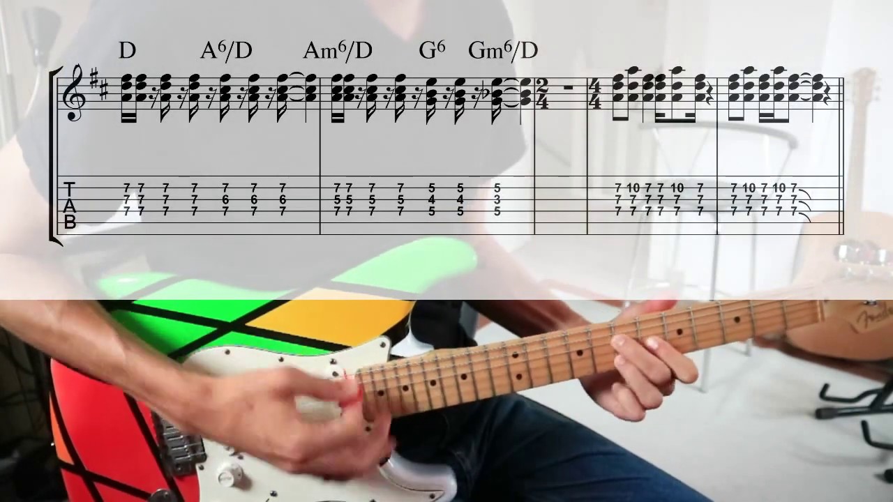 Earth Wind & Fire - Star [TABS in video guitar cover]