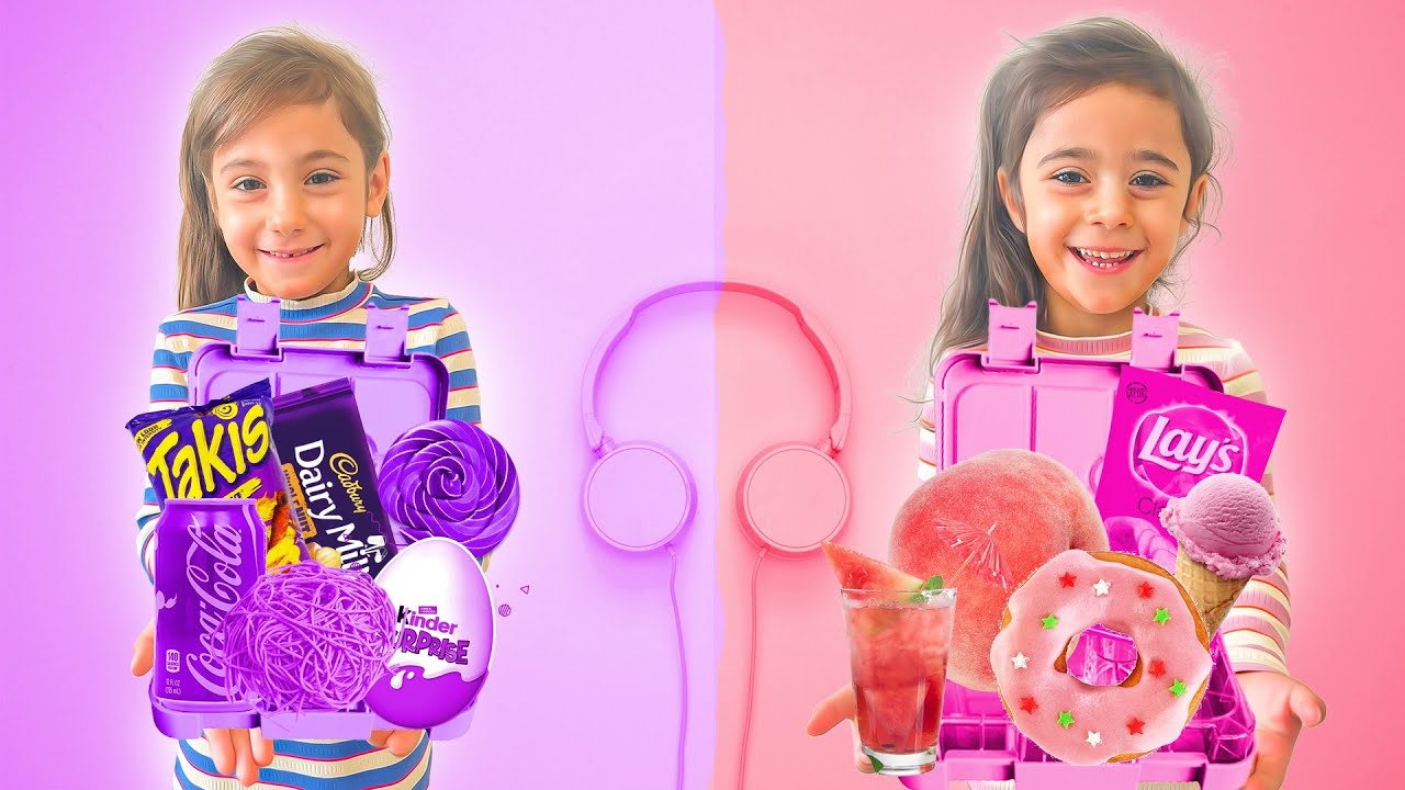 لانش بوكس المدرسة الهولندية لبناتي 😍 البنفسجي vs الزهري🩷💜