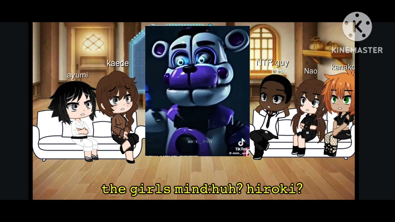 𝐍𝐓𝐑 kokujin no tensuki react to hiroki as funtime Freddy pt1