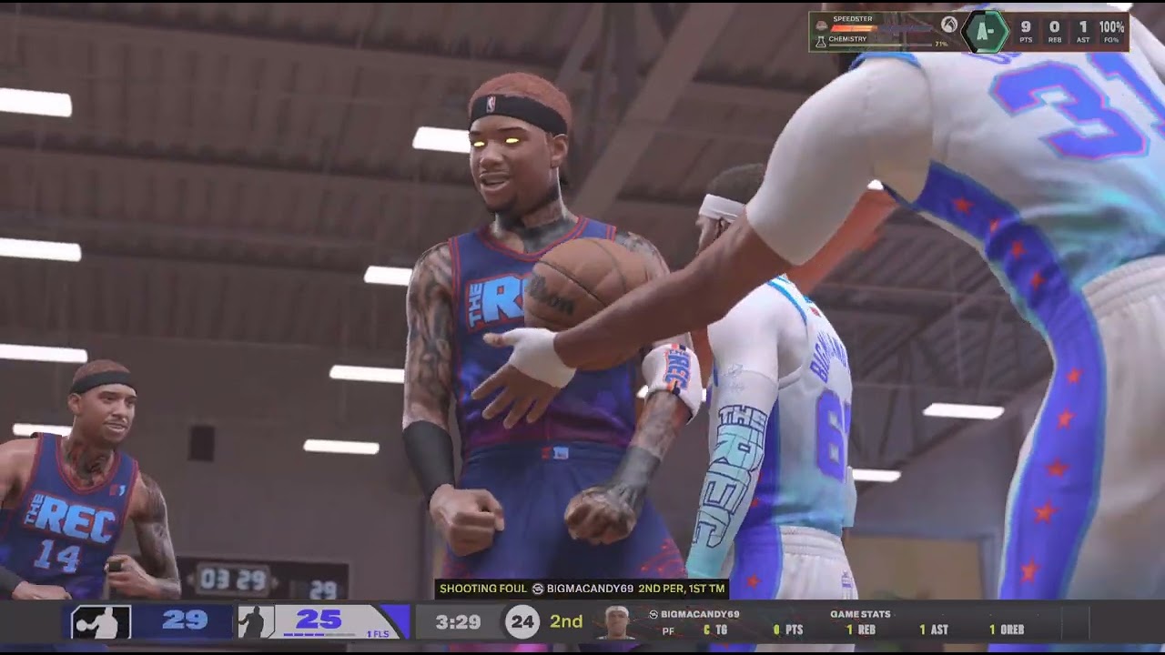 NBA 2K26. 6'7 SG Kawhi Leonard 2 Way Mid-Range Menace Build. Solo Rec Gameplay Highlights.