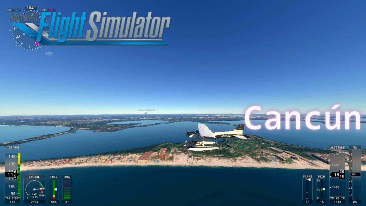4K Cancún Mexico [Microsoft Flight Simulator 2020]