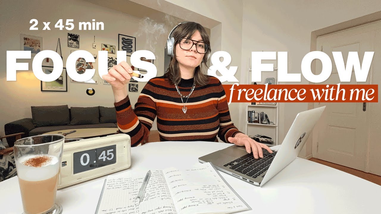 Freelance WORK WITH ME | 90 min Deep Focus | Lo-fi Hip-Hop Jazz