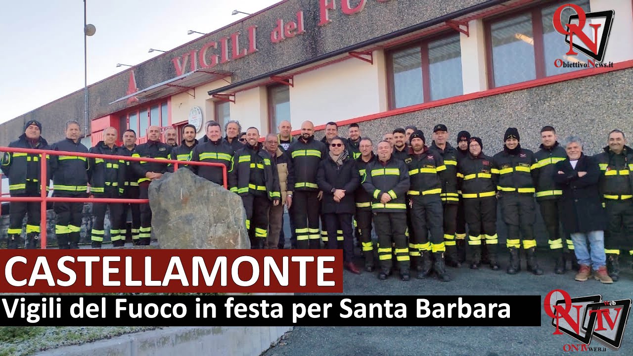 CASTELLAMONTE - Vigili del Fuoco in festa per Santa Barbara