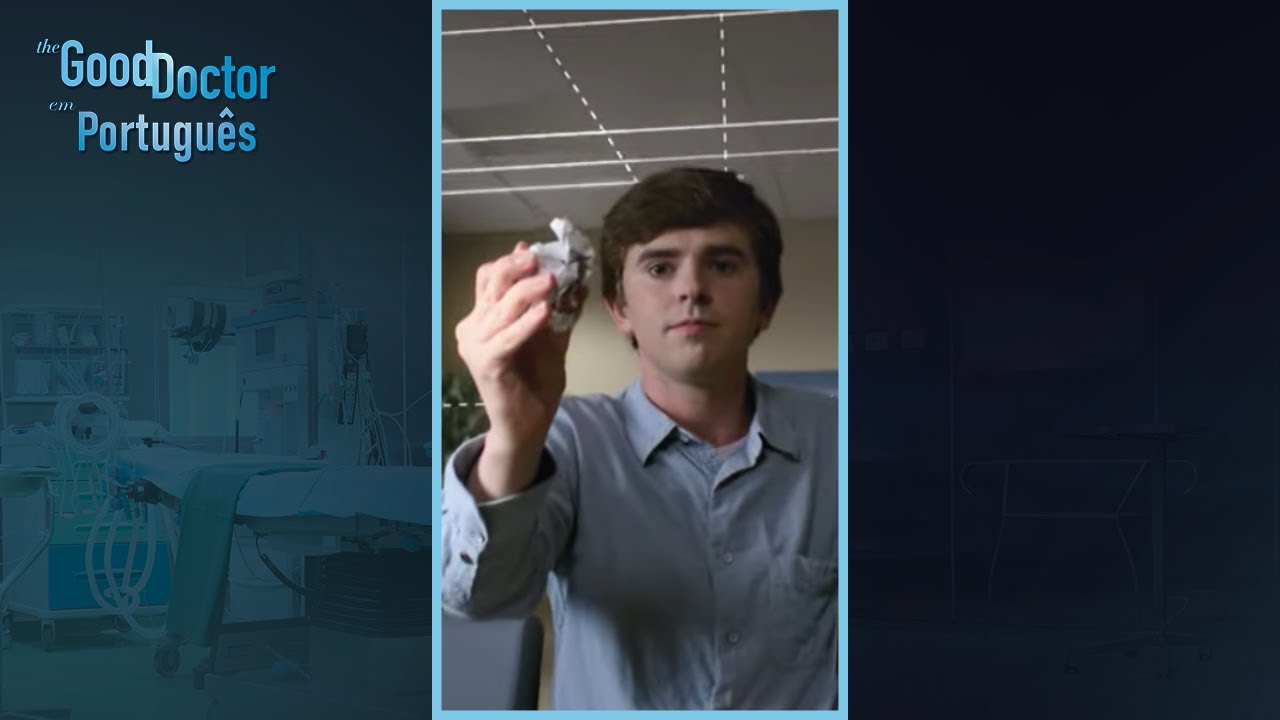 Shaun descobre uma doen&ccedil;a encestando bolas de papel | The Good Doctor em Portugu&ecirc;s