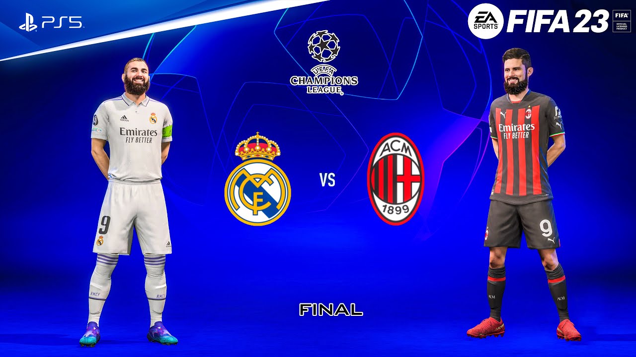 FIFA 23 - Реал Мадрид против Милана - Финал Лиги чемпионов УЕФА | Геймплей на PS5™ [4K60]